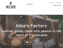 Tablet Screenshot of mikesfactory.com